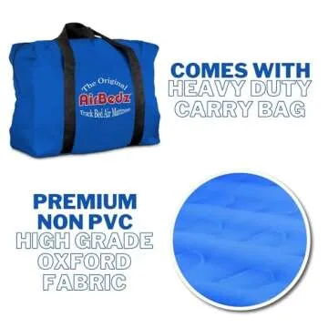 Pittman Outdoors PPI 102 AirBedz Original Truck Bed Air Mattress for 6'-6.5' Full Sized Short Truck Bed, Blue