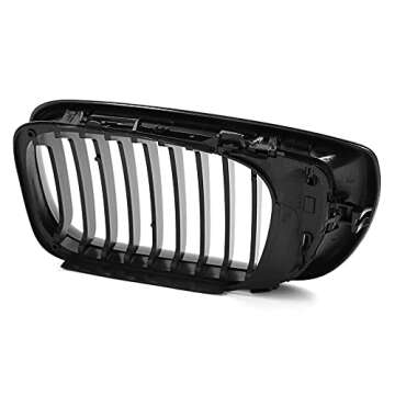 uxcell 2pcs Glossy Black Front Hood Kidney Grille Grill for BMW E46 2002-2005 4D Sedan 320i 325i 325xi 330i 330xi