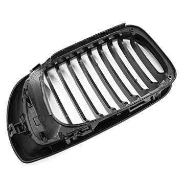 uxcell 2pcs Glossy Black Front Hood Kidney Grille Grill for BMW E46 2002-2005 4D Sedan 320i 325i 325xi 330i 330xi