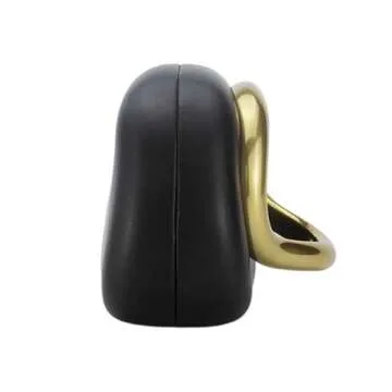 Tasysain Women PU Leather Metal Handle Handbag Trendy Commuting Compact Stone Purse Hand-held Causal Shoulder Clutch Bag (Black)