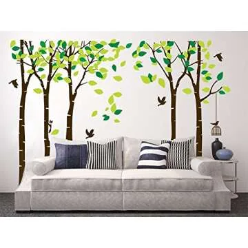 Giant Jungle Tree Wall Decals for Kids | Easy Install Decor