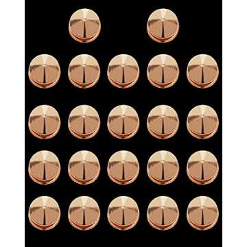 GIDDITZ 24PCS Metal Shoe Chains Punk Rivet Cone Spike Shoe Charms Bling Chain Decoration Sandals for Women Girls Man Party Favors Birthday Gifts Sliver