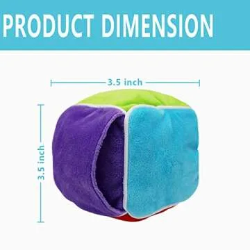 VICARKO Interactive Plush Dog Treat Dispensing Toy