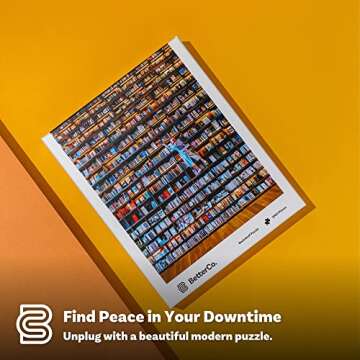 BetterCo. - Bookshelf Library Jigsaw Puzzle 1000 Pieces - Difficult Jigsaw Puzzles 1000 Pieces - Challenge Yourself with 1000 Piece Book Puzzles for Adults and Teens