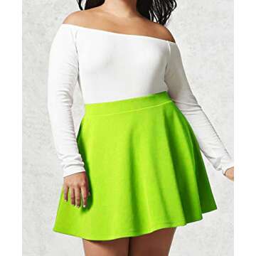 MBJ WB211 Versatile Stretchy Skater Skirt for Women