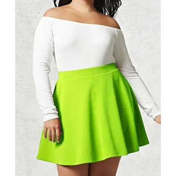 MBJ WB211 Versatile Stretchy Skater Skirt for Women