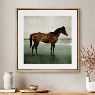 Stunning SIGNWIN Framed Canvas Vintage Horse Art