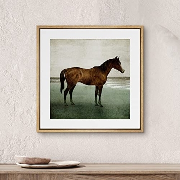Stunning SIGNWIN Framed Canvas Vintage Horse Art
