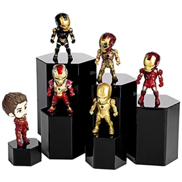 Jetec Hexagonal Acrylic Jewelry Display Risers - 6 Sizes