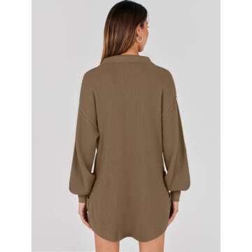 Stylish Caracilia Women Sweater Romper with Pockets for Fall