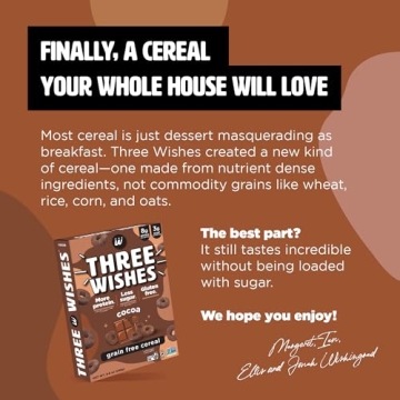 Three Wishes Cocoa Cereal - Plant-Based and Vegan Option