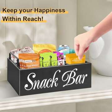 Stylish Snack Organizer for Kitchen & Pantry Storage