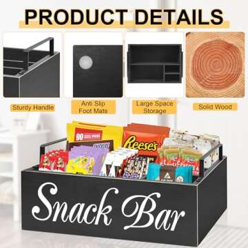 Stylish Snack Organizer for Kitchen & Pantry Storage