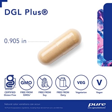 Pure Encapsulations DGL Plus Vegan Gut Health Supplement