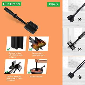 Premium Heat Resistant Hamburger Chopper for Perfect Dishes