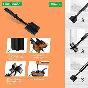 Premium Heat Resistant Hamburger Chopper for Perfect Dishes