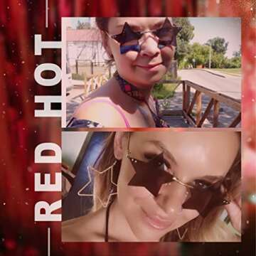 FEISEDY Rimless Star Shape Sunglasses Women Men Personality Pentagram Party Glasses Trendy Color Eyewear B2833