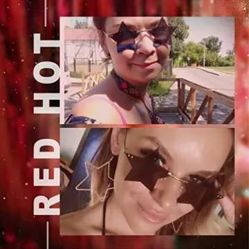 FEISEDY Rimless Star Shape Sunglasses Women Men Personality Pentagram Party Glasses Trendy Color Eyewear B2833