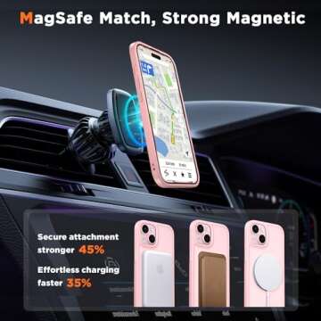 Magnetic iPhone 15 Plus Case with Military-Grade Protection