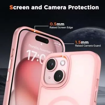 Magnetic iPhone 15 Plus Case with Military-Grade Protection