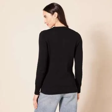 Cozy Amazon Essentials Women's Crewneck Sweater - Black
