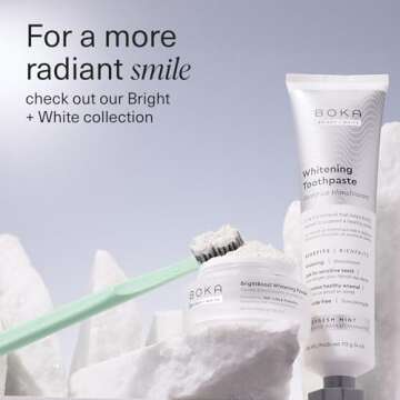 Boka Fluoride Free Toothpaste Nano Hydroxyapatite, Helps Remineralize, Appropriate for Sensitive Teeth, Whitening - for Adult, Kids Oral Care - Refresh Mint Flavor, 4 Fl Oz 1Pk