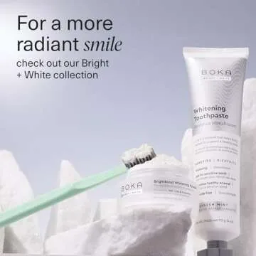Boka Fluoride Free Toothpaste Nano Hydroxyapatite, Helps Remineralize, Appropriate for Sensitive Teeth, Whitening - for Adult, Kids Oral Care - Refresh Mint Flavor, 4 Fl Oz 1Pk