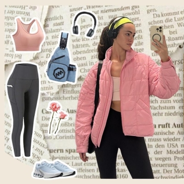 Yeokou Women's Oversized Splice Quilted Lightweight Puffer Jacket