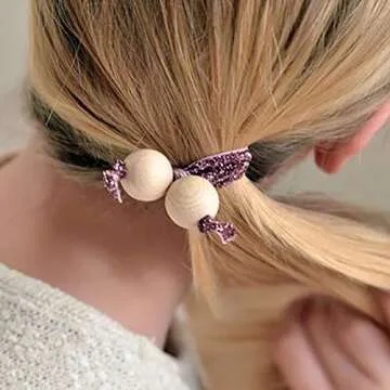 BigOtters 65pcs 25mm Wood Beads, 1Inch Natural Round Wooden Beads Unfinished Loose Wood Beads Crafts Round Ball, Wooden Spacer Beads for DIY Craft Party Home Decoration and Jewelry Making