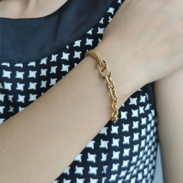 Stylish WangGao Stainless Steel Buckle Bracelet