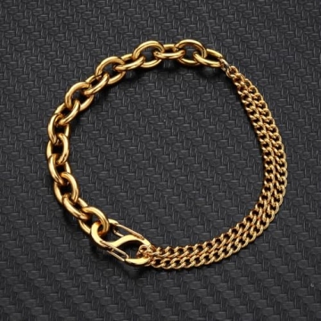 Stylish WangGao Stainless Steel Buckle Bracelet