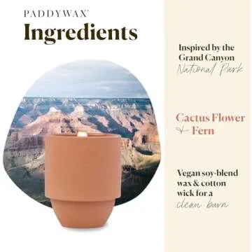 Paddywax Grand Canyon Candle - Artisan Soy Wax Scented