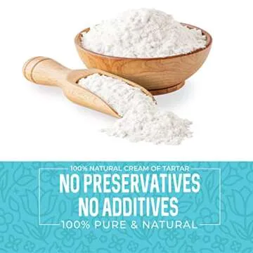Herbaila Cream of Tartar for Baking 1lb, Gluten Free, Premium All Natural Food-grade Cream of tartar bulk, natural choice tartar powder - great for meringues, bath bombs, cream of tarter 1 lb