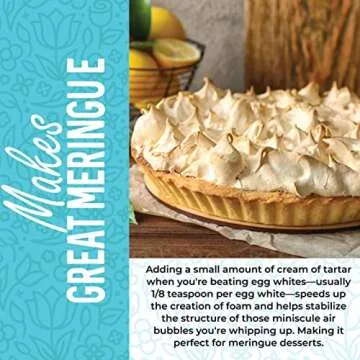 Herbaila Cream of Tartar for Baking 1lb, Gluten Free, Premium All Natural Food-grade Cream of tartar bulk, natural choice tartar powder - great for meringues, bath bombs, cream of tarter 1 lb