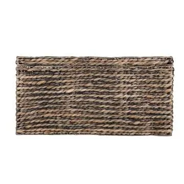 SEI Furniture Bruneau Water Hyacinth Cocktail Storage Trunk Table, Brown