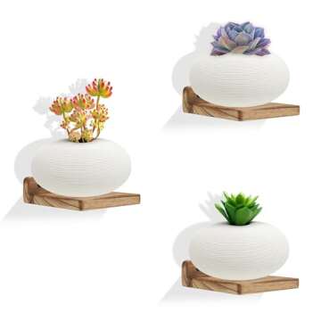 NIUBEST Small Floating Shelf,5 Inch Carbonized Black,Set of 3 Small Wall Shelf for Bedroom Living Room Bathroom Kitchen Office