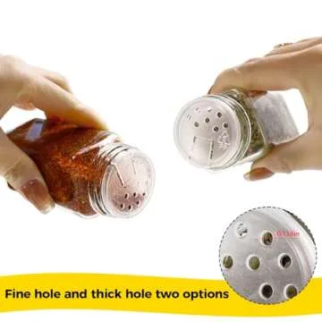 Premium SXUDA Glass Spice Jars with 350 Labels and Funnel