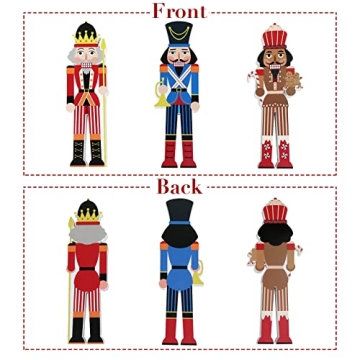 Treory 3 Pcs Nutcracker Decoration Set for Christmas