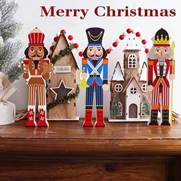 Treory 3 Pcs Nutcracker Decoration Set for Christmas