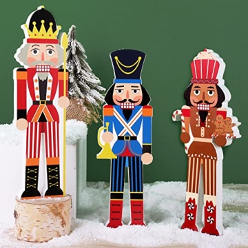 Treory 3 Pcs Nutcracker Decoration Set for Christmas