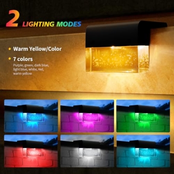 Solar Fence Lights with 2 Modes for Enchanting Outdoor Decor