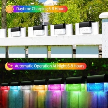 Solar Fence Lights with 2 Modes for Enchanting Outdoor Decor
