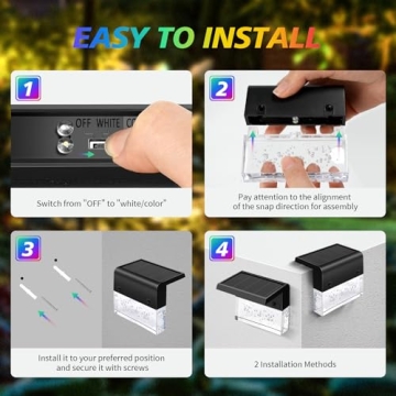 Solar Fence Lights with 2 Modes for Enchanting Outdoor Decor