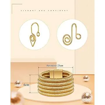 Elegant Hicarer African Jewelry Set for Women