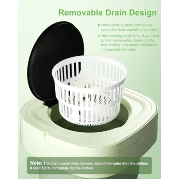 Compact 9L Portable Washing Machine for Small Loads
