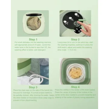 Compact 9L Portable Washing Machine for Small Loads