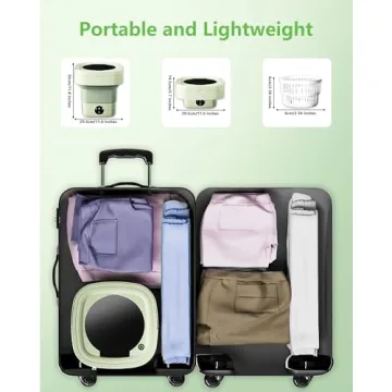 Compact 9L Portable Washing Machine for Small Loads
