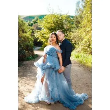 Puffy Maternity Dress for Photoshoot Elegance