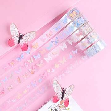 Waterproof Washi Tape Set for Creative Crafts and Gifts