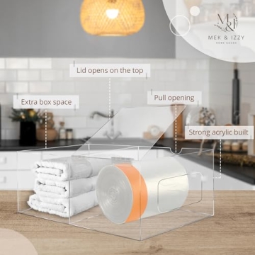 Acrylic Trash Bag Dispenser - Perfect Kitchen Organizer